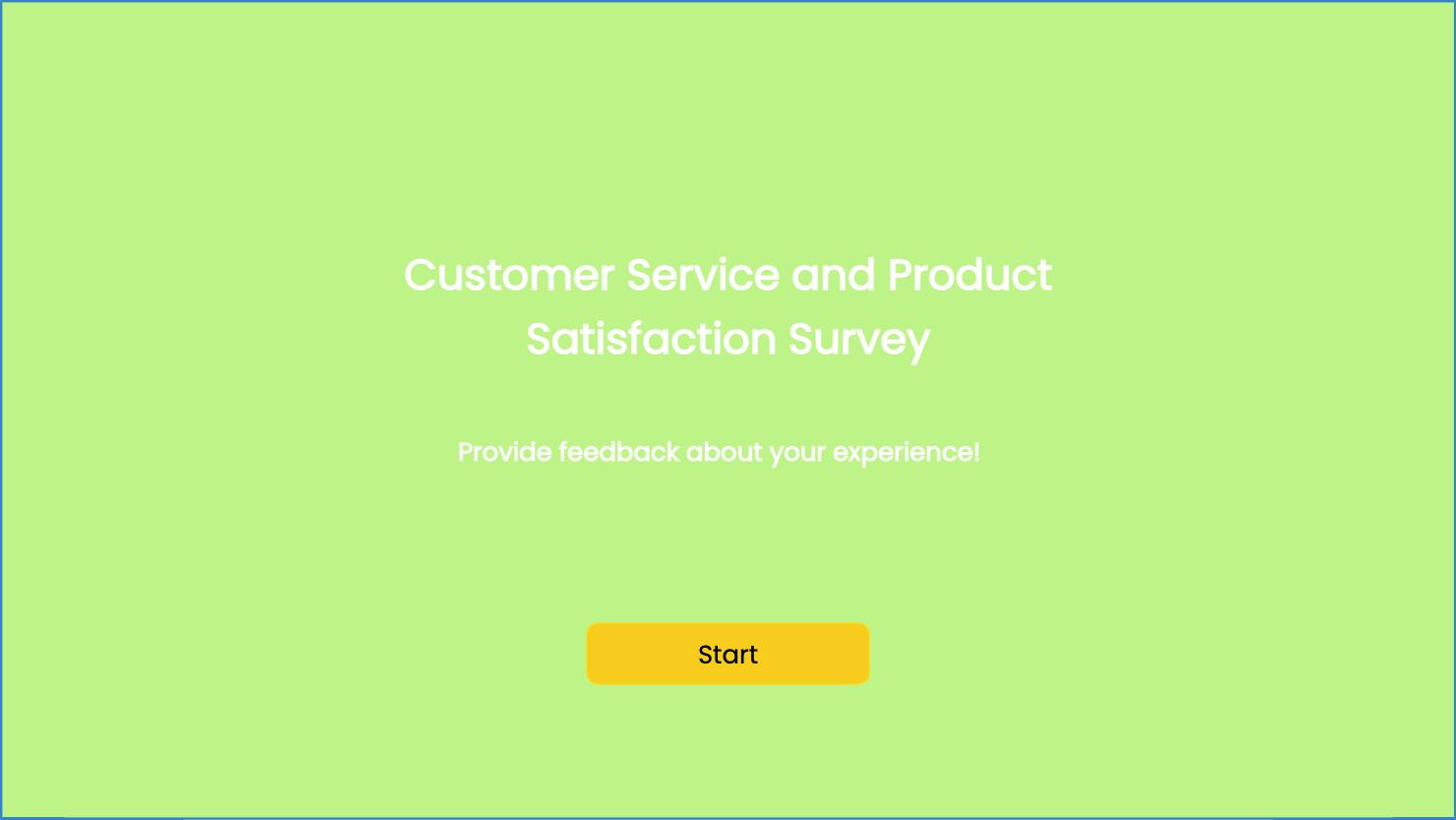Post Service Satisfaction Survey Template