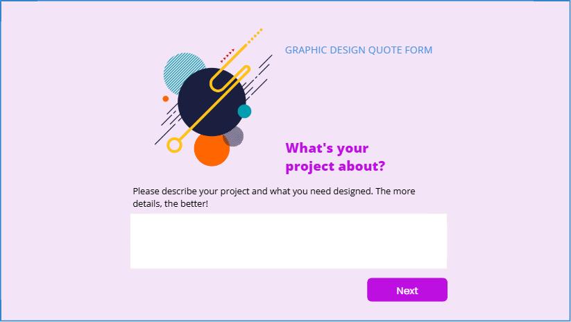 Graphic Design Quote Form