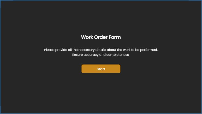 Work Order Form