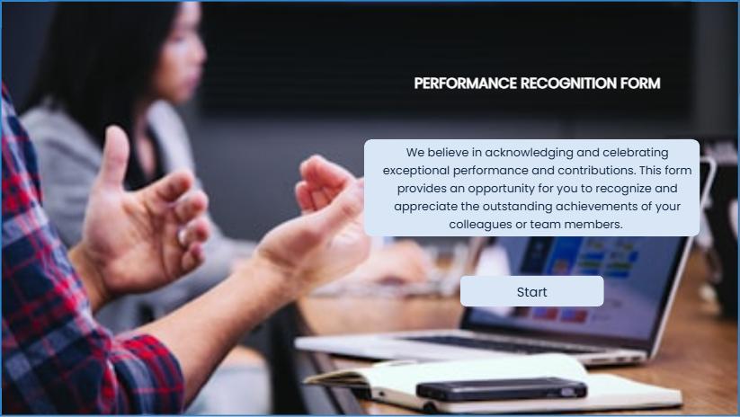 Performance Recognition Form