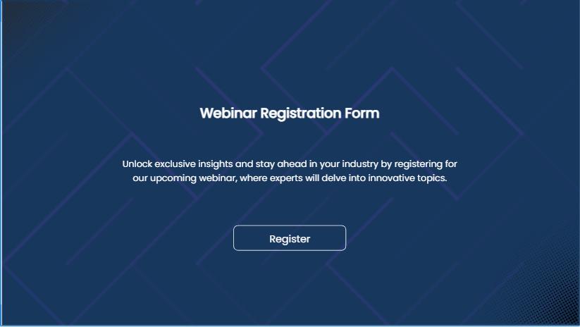 Webinar Registration Form
