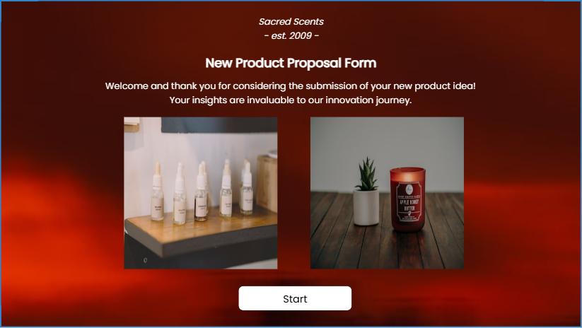 New Product Proposal Form
