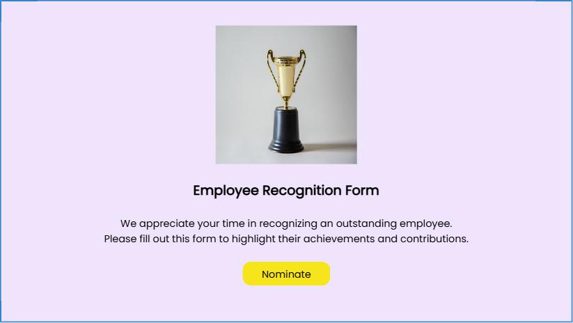 Employee Recognition Form